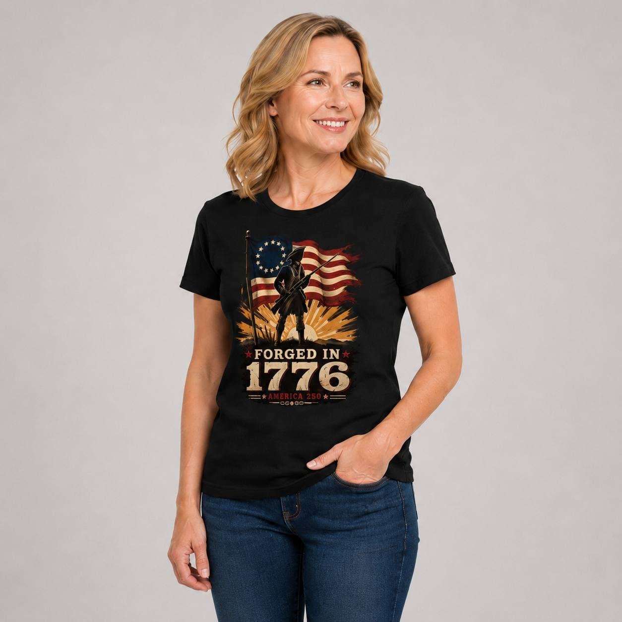 Forged in 1776 — America 250 Tee