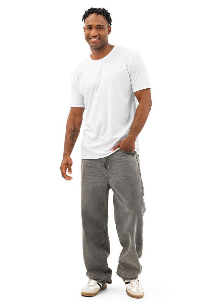 Freedom 50 Launch — Eagle Supreme — All-Over Print Men's Cotton Crew Neck T-Shirt