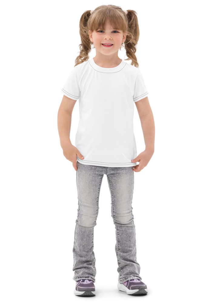 Freedom 50 Full Catalog — Eagle Supreme — All-Over Print Kids Cotton Crew Neck T-Shirt alt view