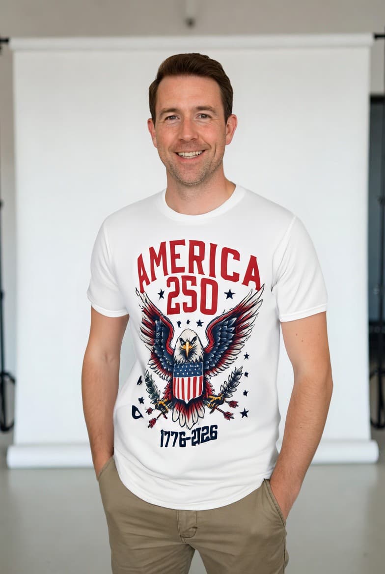 Eagle Supreme, Men's Cotton T-Shirt, front view