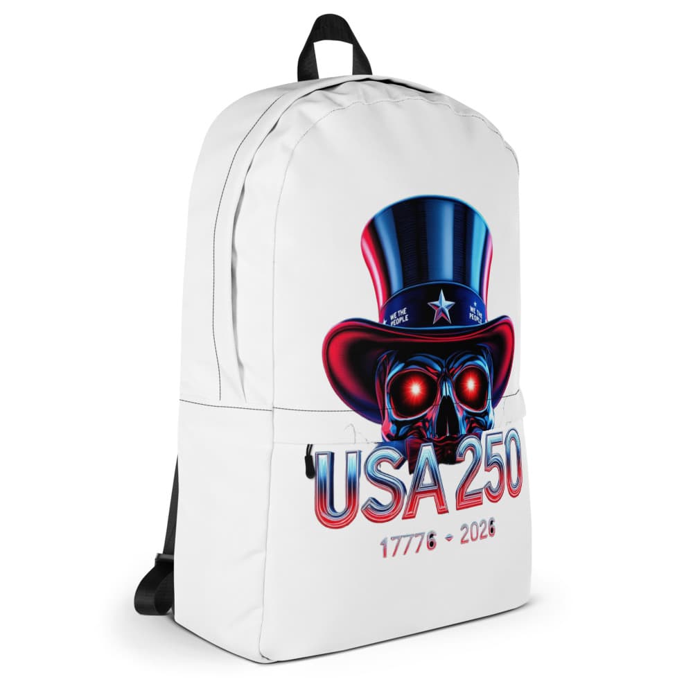 Freedom 50 Full Catalog — Uncle Sam Immortal — All-Over Print Backpack alt view