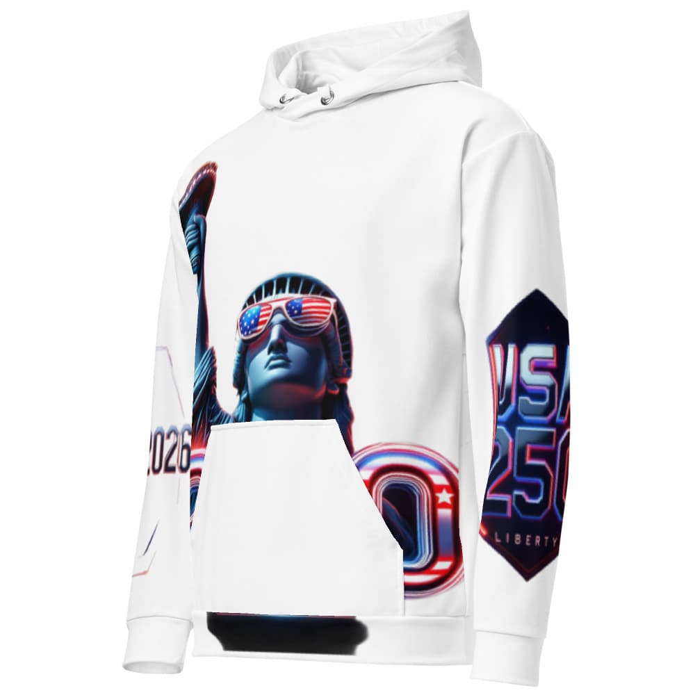 Freedom 50 Full Catalog — Freedom Legacy — All-Over Print Unisex Cotton Hoodie alt view
