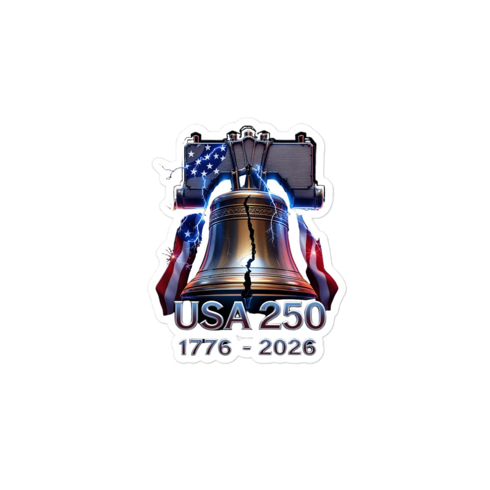 Freedom 50 Full Catalog — Liberty Bell Strikes — Die-Cut Stickers alt view