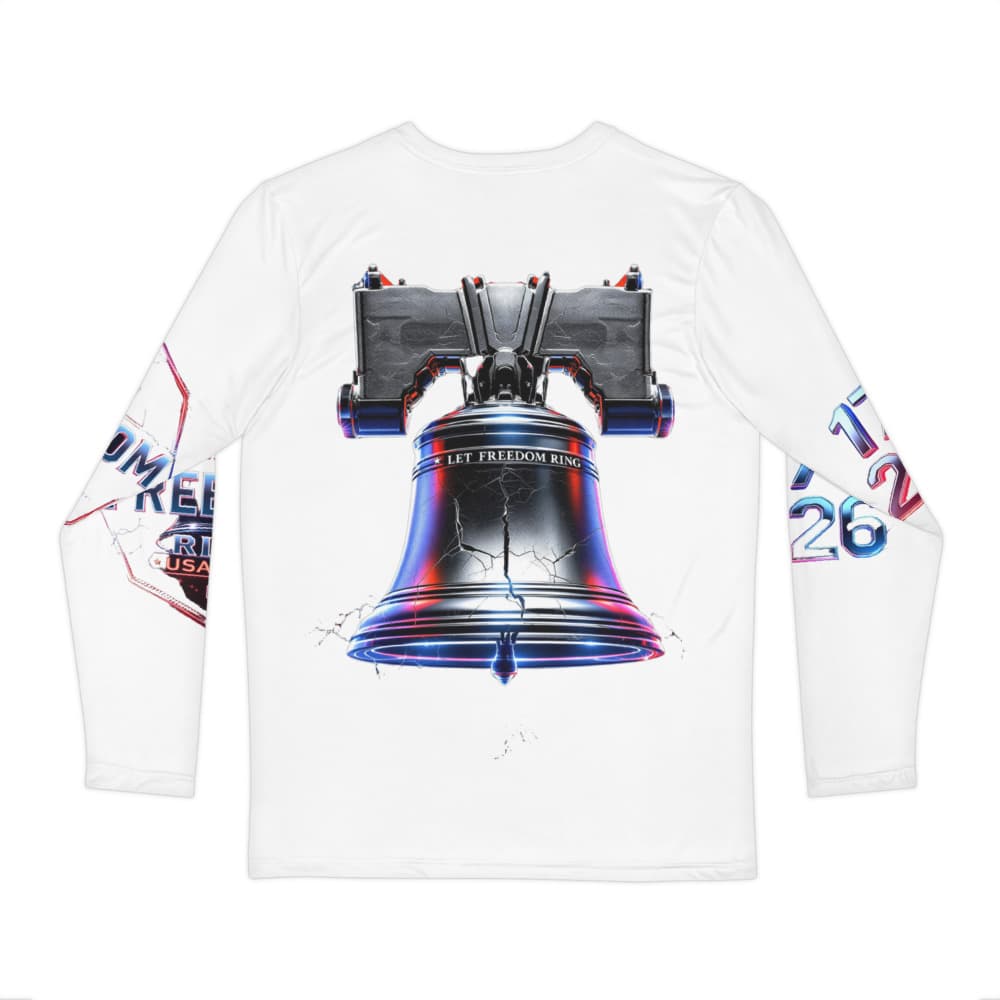 Freedom 50 Launch — Liberty Bell Strikes — All-Over Print Men's Long Sleeve Shirt