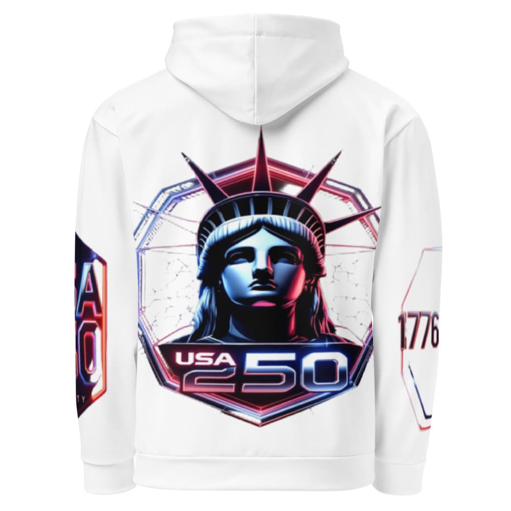 Freedom 50 Full Catalog — Freedom Legacy — All-Over Print Unisex Cotton Hoodie alt view