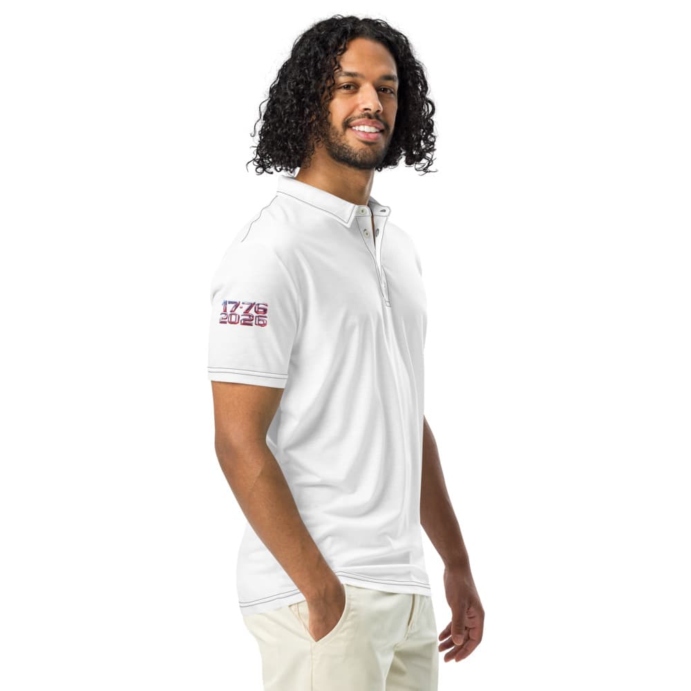 Freedom 50 Launch — Freedom Legacy — Men's All-Over Print Slim Fit Polo Shirt