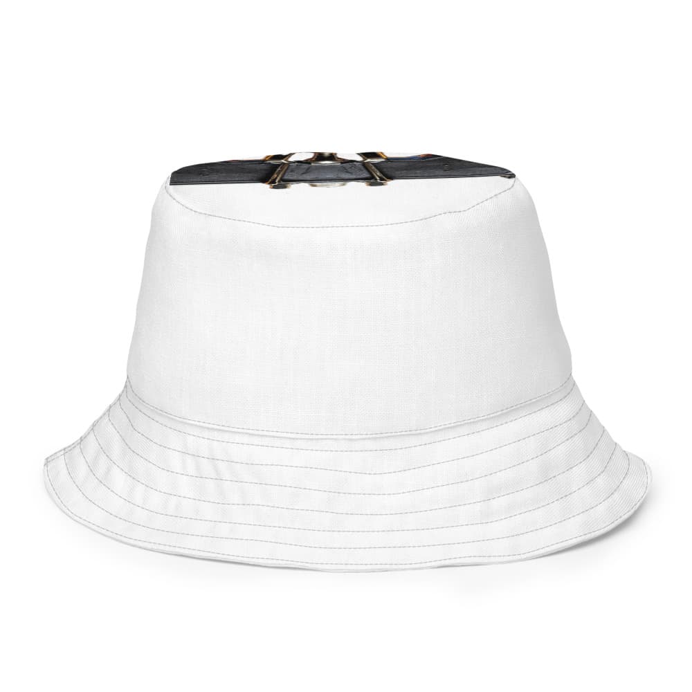 Freedom 50 Full Catalog — Liberty Bell Strikes — All-Over Print Reversible Bucket Hat alt view