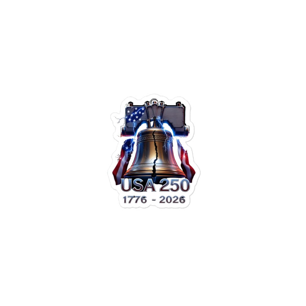 Freedom 50 Full Catalog — Liberty Bell Strikes — Die-Cut Stickers alt view
