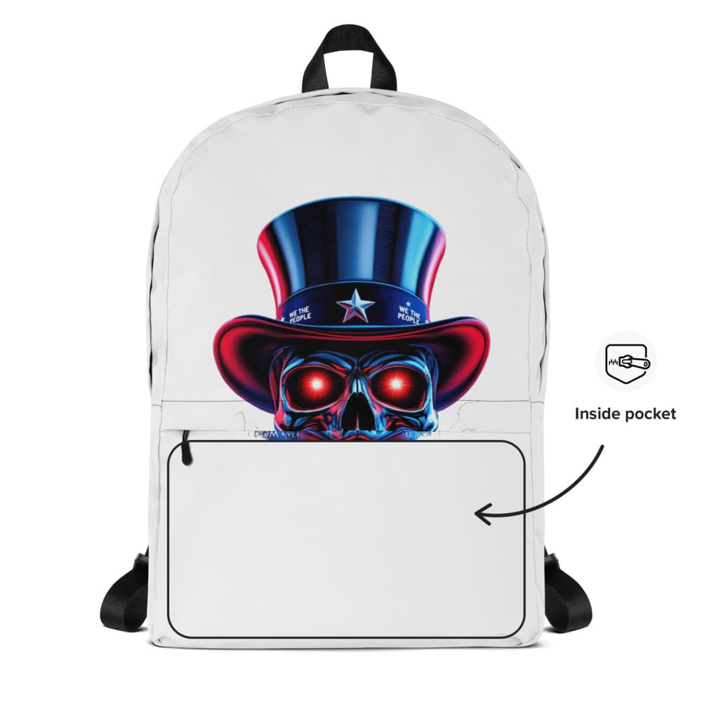 Freedom 50 Full Catalog — Uncle Sam Immortal — All-Over Print Backpack alt view